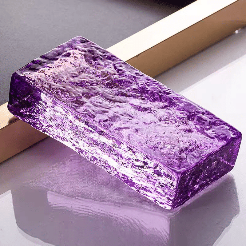 บล็อกแก้ว TIMELESS TILES รุ่น ICE 20X10X5 ซม. สีม่วงใส TRANSPARENT PURPLE_0
